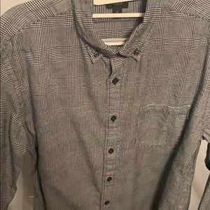 JCrew menswear plaid long sleeve shirt